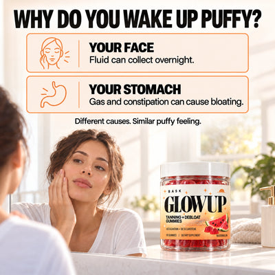 Bask™ Glowup Tanning + Debloat Gummies